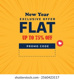 exclusive discount voucher code template get 75 percent off vector