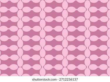 Un motivo geométrico abstracto exclusivo y editable que se repite. Un patrón de ilustrador de Vector de obra maestra. En rosa.