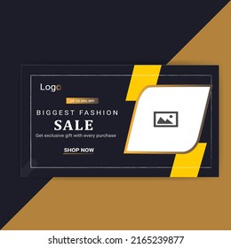 Exclusive fashion sale flyer template 