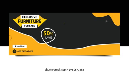 Exclusive Furniture Sale Social Media  Cover Banner