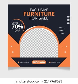 Exclusive Furniture Sale Social Media Post Template