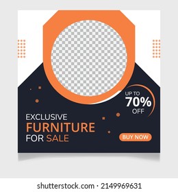 Exclusive Furniture Sale Social Media Post Template