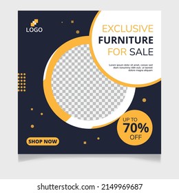 Exclusive Furniture Sale Social Media Post Template