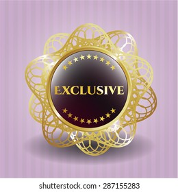Exclusive gold shiny emblem