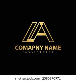 Exclusive Golden Luxury 'A' Letter Logo Template, Luxury Branding Design for Businesses