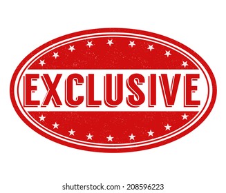 Exclusive grunge rubber stamp on white, vector illustration