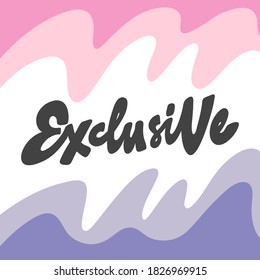 Exclusive. Hand Drawn Lettering Logo For Social Media Content