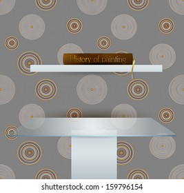Exclusive interior design. Circle wallpaper design. Vector illustration.