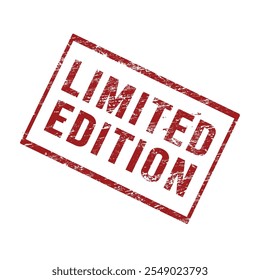Exclusive limited edition grunge texture stamp label