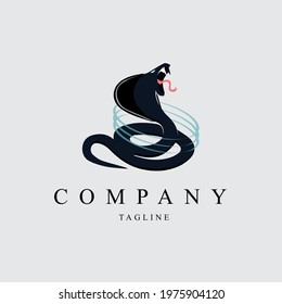 Exclusive logo with a cobra snake theme. Simple logo with black ball shape