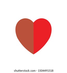 exclusive logo design inspiration.Playing card heart suit flat icon for apps and websites.icon heart
