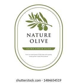 Exclusive Logo NATURE OLIVE for your brand, very clean vector silhouette