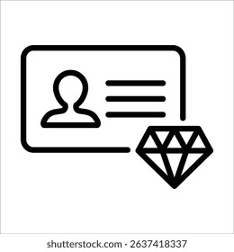 Exclusive membership conceptual icon. Symbolizes premium service, loyalty programs, elite status, and special privileges.