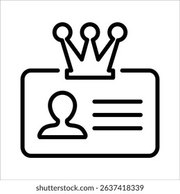 Exclusive membership conceptual icon. Symbolizes premium service, loyalty programs, elite status, and special privileges.