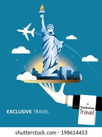 Exclusive, New York, Travel, Serve, Statue of Liberty