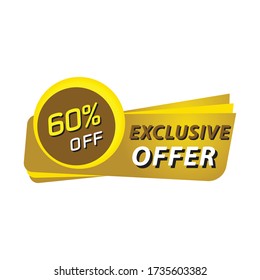 Exclusive offer & 60% discount banner