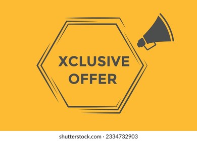 exclusive offer button web banner templates. Vector Illustration 
