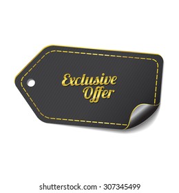 Exclusive Offer golden Vector Icon Design
