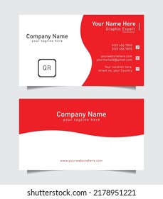 Exclusive Orange Business Card Template