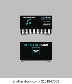 Exclusive Piano related business card