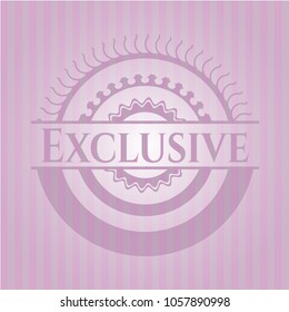 Exclusive pink emblem