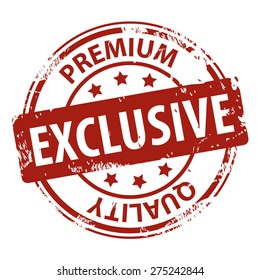Exclusive Premium Quality rubber stamp icon isolated on white background. Vector illustration