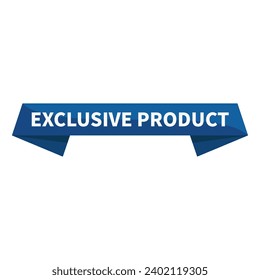 Exclusive Product In Blue Rectangle Ribbon Shape For Sale Promotion Information Business Marketing Social Media
