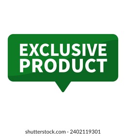 Exclusive Product In Green Rectangle Shape For Sale Promotion Information Business Marketing Social Media
