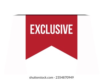 ilustración vectorial de diseño de banderín rojo exclusivo