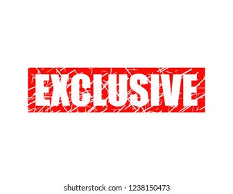 Exclusive red stamp