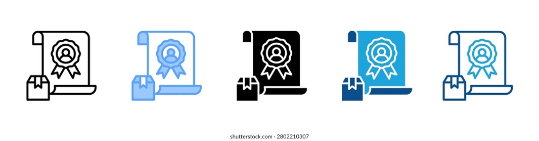 Exclusive Rights web icon with multiple style collection