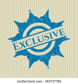Exclusive rubber grunge texture seal