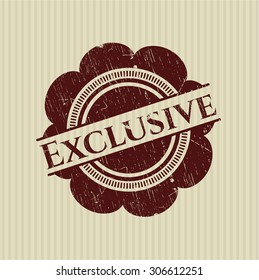 Exclusive rubber stamp
