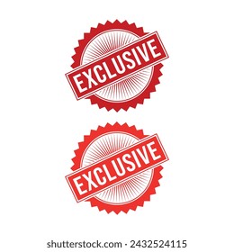 Exclusive Rubber stamp Design vector, illustration