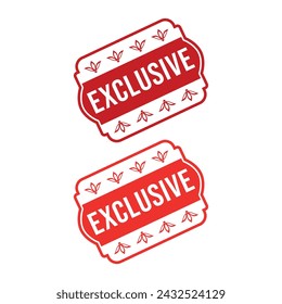 Exclusive Rubber stamp Design vector, illustration