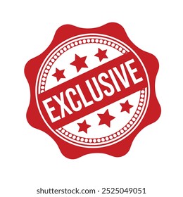 Vector exclusivo de diseño de sello de goma