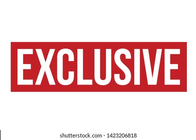 Exclusive Rubber Stamp. Red Exclusive Stamp Seal – Vector