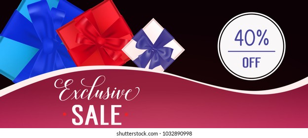 Exclusive Sale Forty Percent Off Lettering