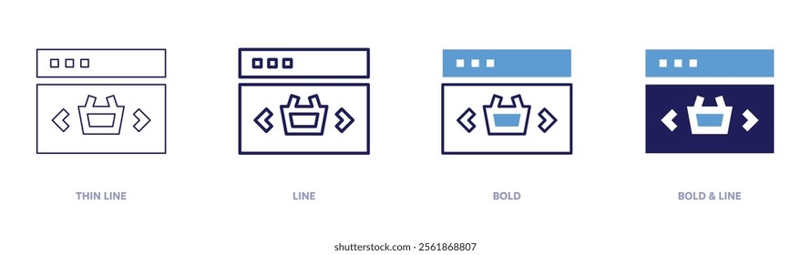 Exclusive sales icon in 4 different styles. Thin Line, Line, Bold, and Bold Line. Duotone style. Editable stroke.