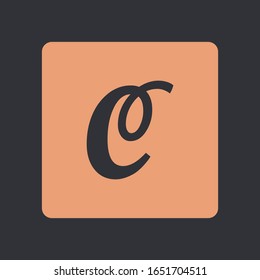Exclusive Script Font Vector Icon Design