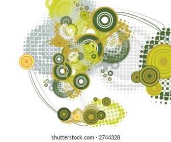 Exclusive series of backgrounds with halftone circle elements. Check my portfolio for much more of this series as well as thousands of similar and other great vector items.