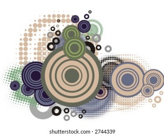 Exclusive series of backgrounds with halftone circle elements. Check my portfolio for much more of this series as well as thousands of similar and other great vector items.
