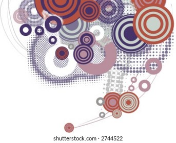 Serie exclusiva de fondos con elementos de círculo de media tonalidad. Revisa mi portafolio para mucho más de esta serie así como miles de artículos similares y otros grandes vectores.