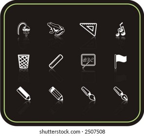 Exclusive Series of Education Icons. Check my portfolio for much more of this series as well as thousands of similar and other great vector items.