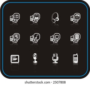 Exclusive Series of Media Icons. Check my portfolio for much more of this series as well as thousands of similar and other great vector items.