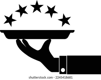 exclusive service icon on white background. premium services sign. vip privilege symbol. flat style.