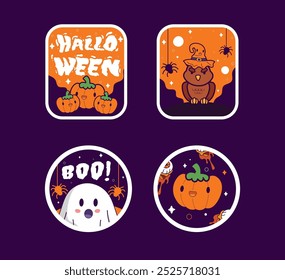 Exclusive Set of Spooky Halloween Labels for All Your Trick-or-Treating Needs