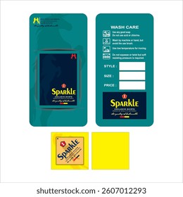 Exclusive shirt hang tag design Download vector
