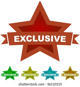 Exclusive signs Set of design elements.