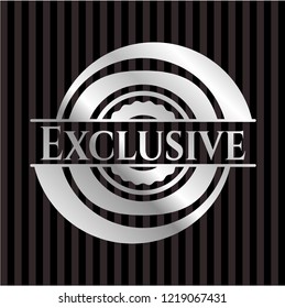 Exclusive silver badge or emblem